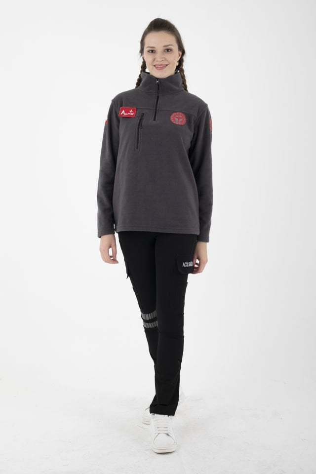 Yeni Fermuarlı Füme Acil Sağlık Swit (Unisex)