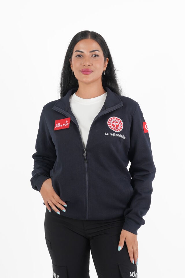 Sağlık Bakanlığı 112 Acil Lacivert Polar (Pike Kumaş-Unisex)