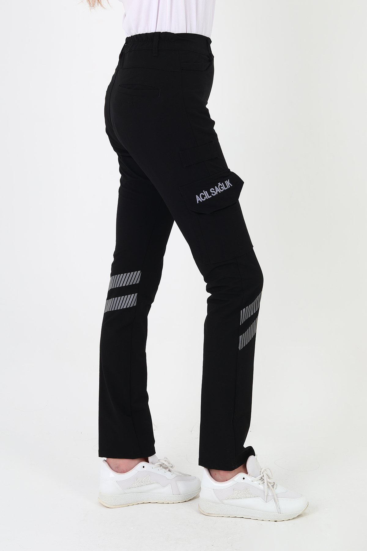 Yeni Acil Sağlık Siyah Outdoor Likralı Pantolon (Unisex)