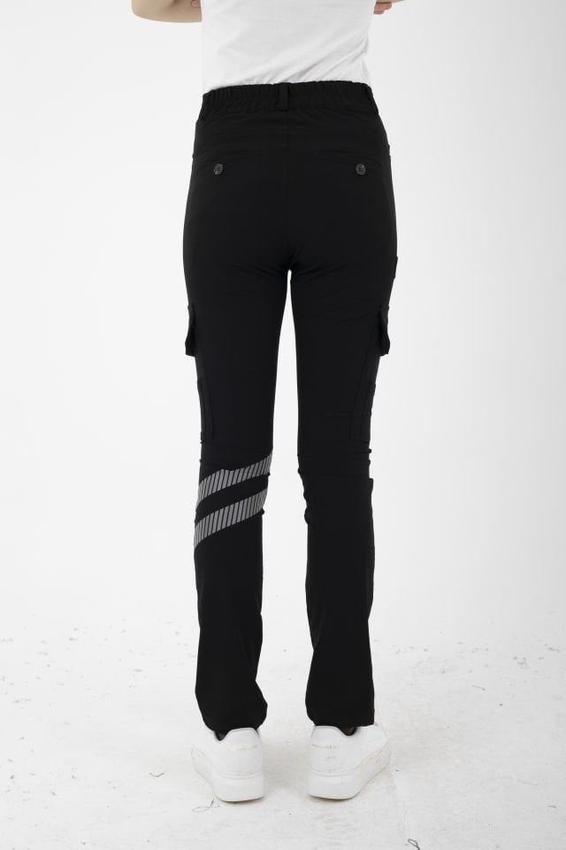 Yeni Acil Sağlık Siyah Outdoor Likralı Pantolon (Unisex)