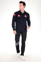 112 Acil Sağlık T-shirt Lacost Uzun Kollu Lacivert(Unisex)
