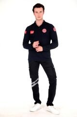 112 Acil Sağlık T-shirt Lacost Uzun Kollu Lacivert(Unisex)