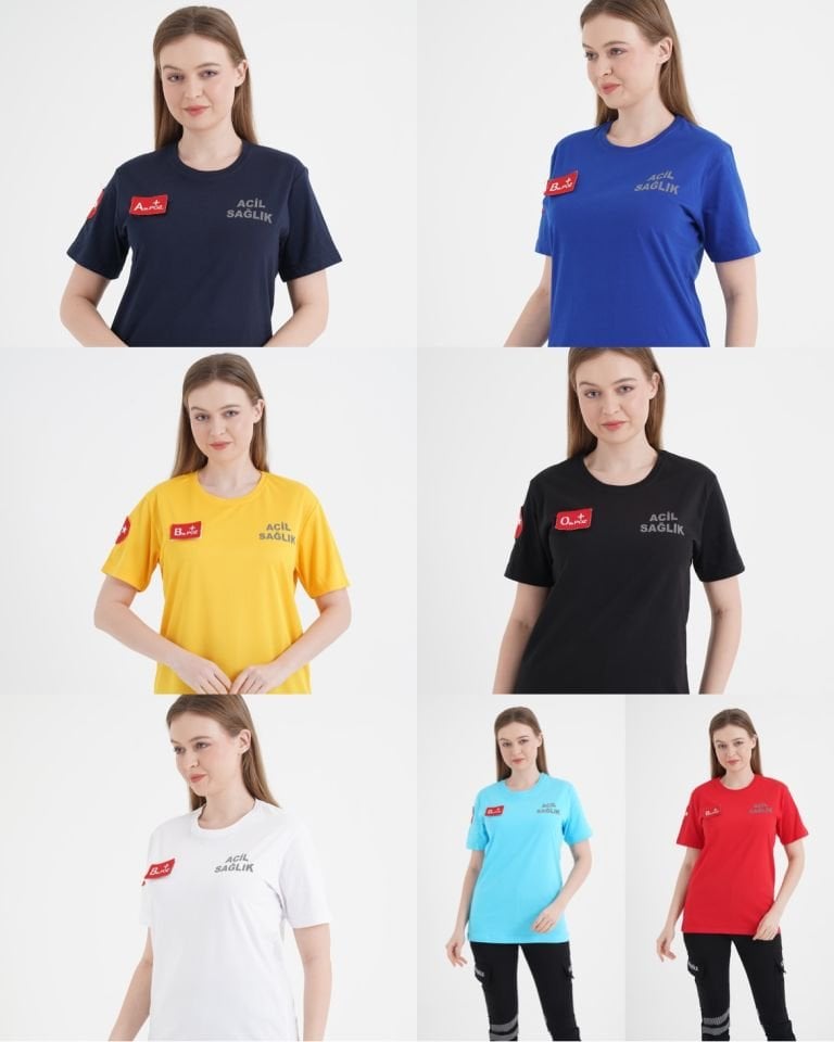 Acil Sağlık Ambulans Penye T-shirt (Unisex)