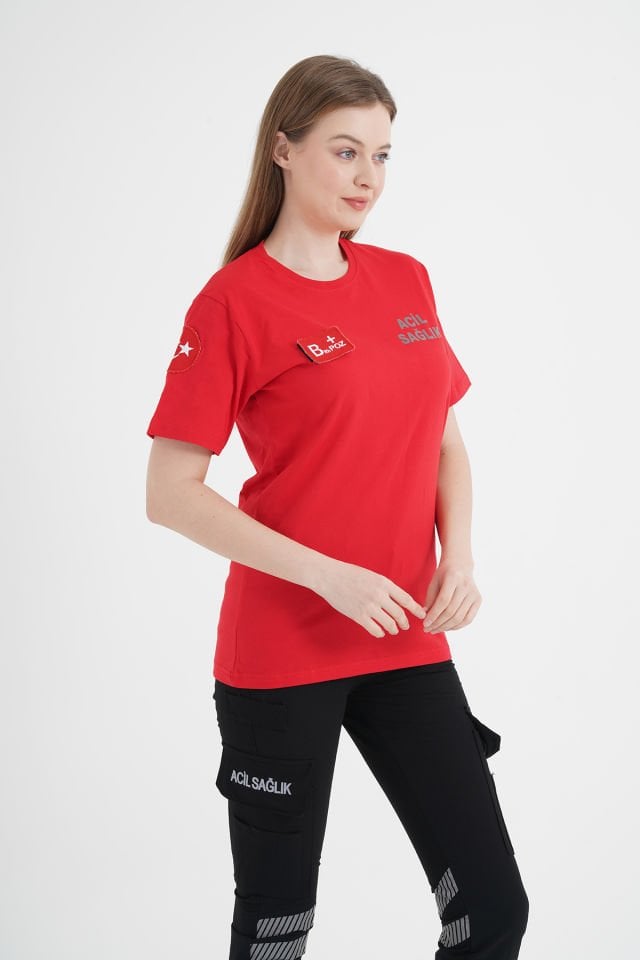 Acil Sağlık Ambulans Penye T-shirt (Unisex)