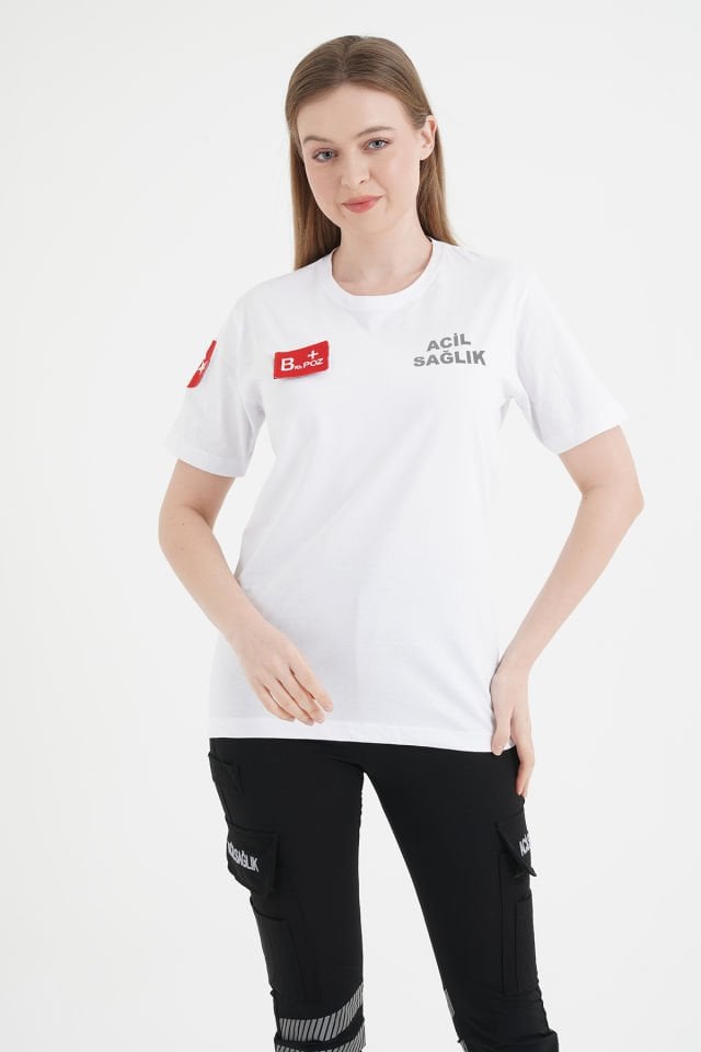 Acil Sağlık Ambulans Penye T-shirt (Unisex)