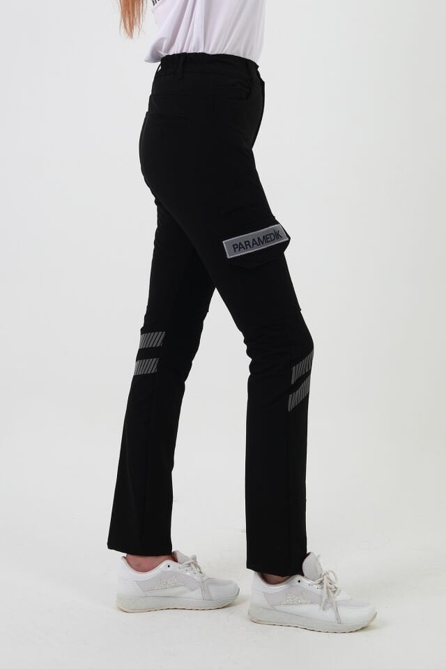 Yeni Paramedik Siyah Outdoor Likralı Pantolon (Unisex)
