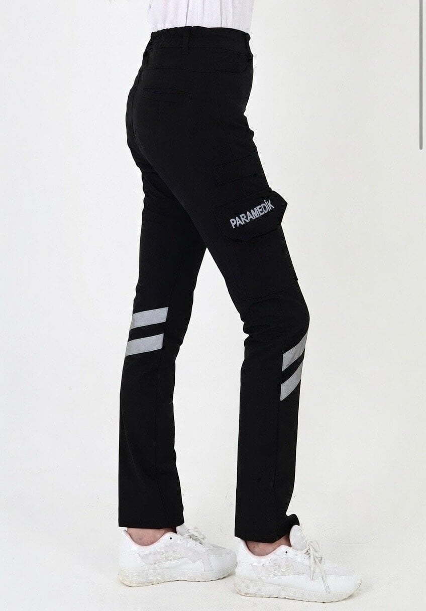 Yeni Paramedik Siyah Outdoor Likralı Pantolon (Unisex)