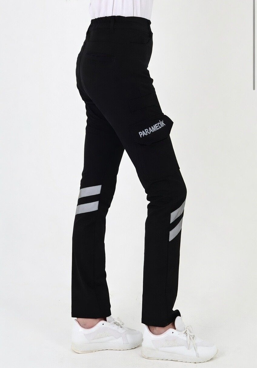 Yeni Paramedik Siyah Outdoor Likralı Pantolon (Unisex)