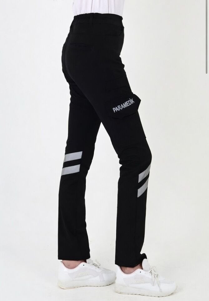Yeni Paramedik Siyah Outdoor Likralı Pantolon (Unisex)