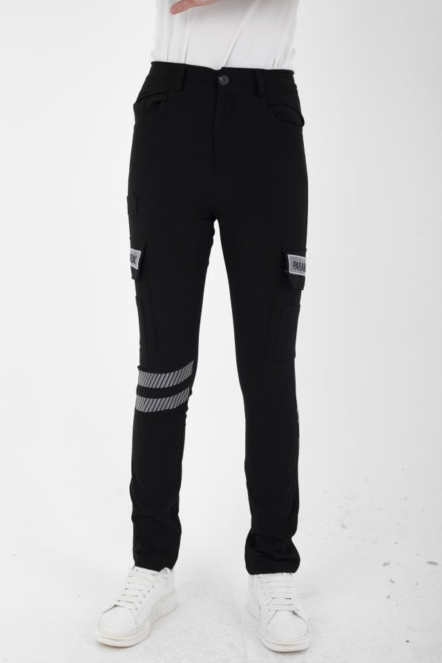 Yeni Paramedik Siyah Outdoor Likralı Pantolon (Unisex)