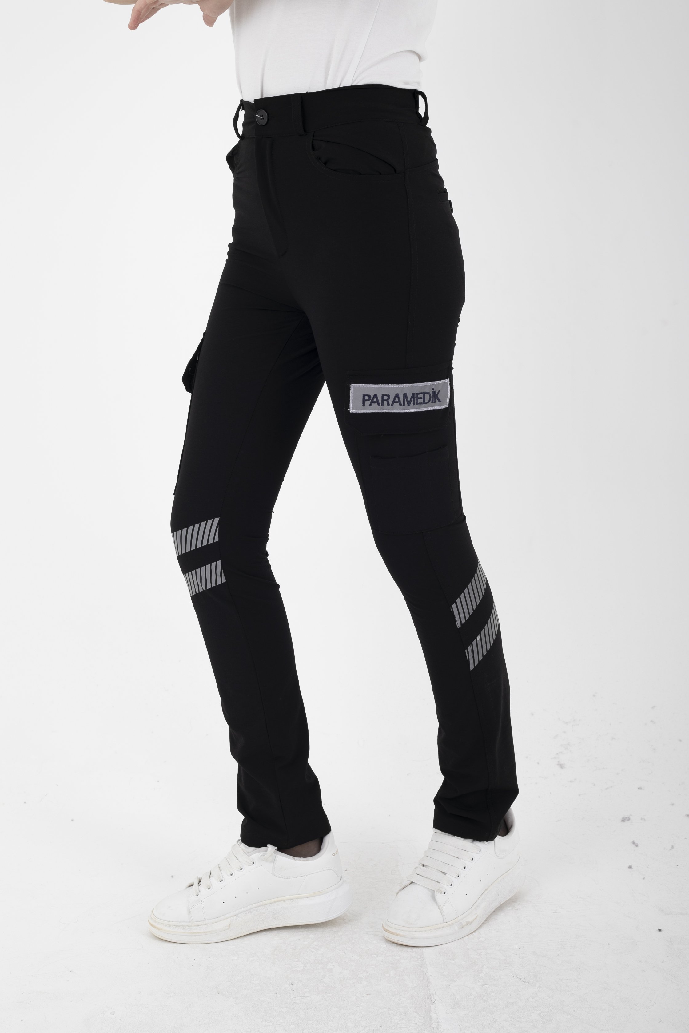 Yeni Paramedik Siyah Outdoor Likralı Pantolon (Unisex)