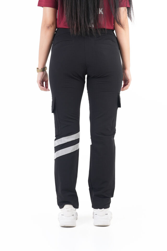 Yeni Paramedik Siyah Outdoor Likralı Pantolon (Unisex)