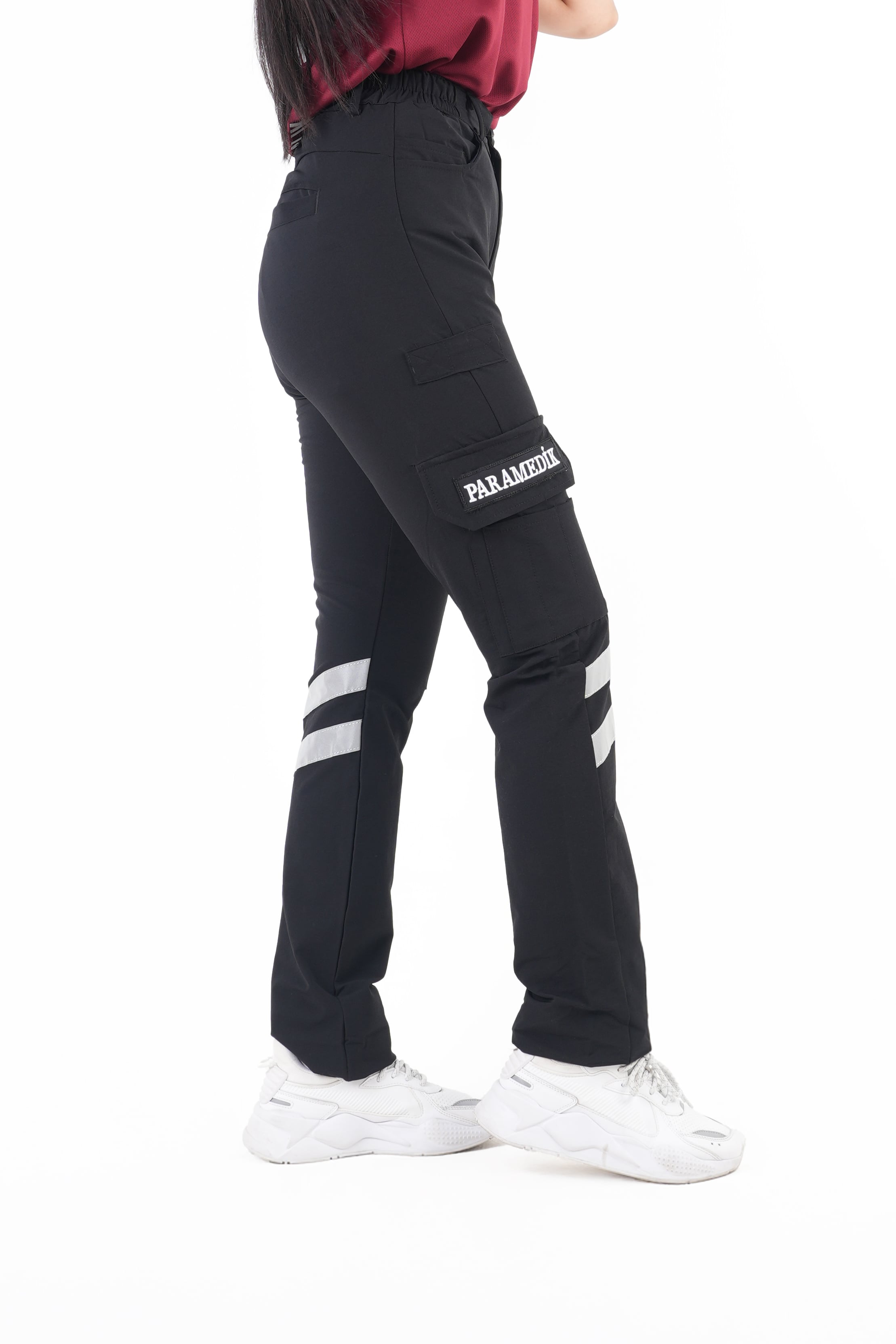 Yeni Paramedik Siyah Outdoor Likralı Pantolon (Unisex)