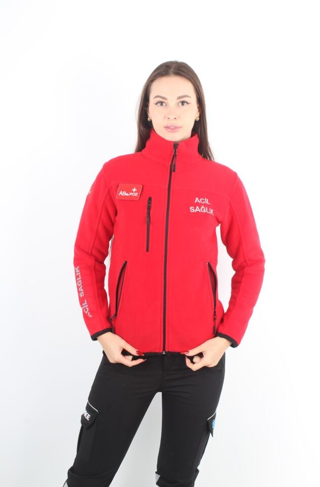 Kırmızı Acil Sağlık Polar (Unisex)