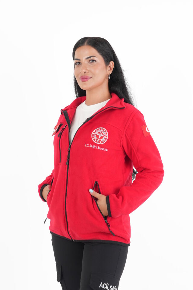 Sağlık Bakanlığı 112 Acil Kırmızı Polar (Unisex)