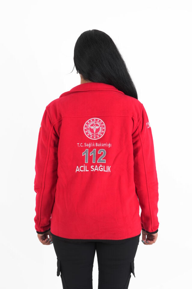 Sağlık Bakanlığı 112 Acil Kırmızı Polar (Unisex)