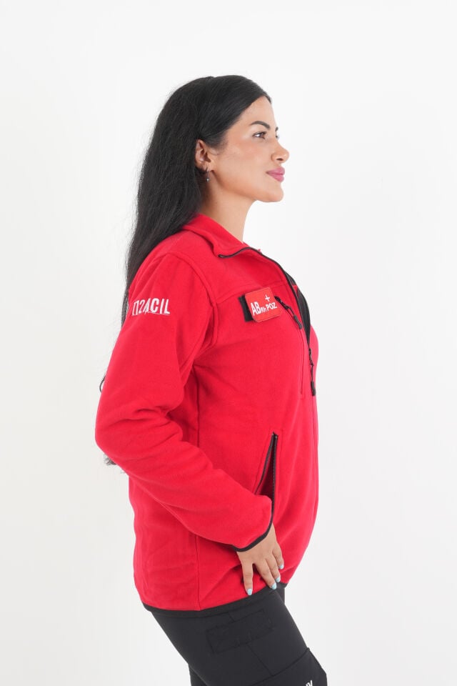 Sağlık Bakanlığı 112 Acil Kırmızı Polar (Unisex)