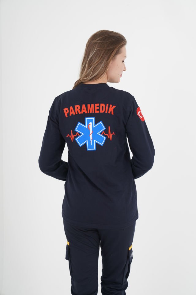 Yeni Lacivert Sıfır Yaka Paramedik Swit (UNİSEX)