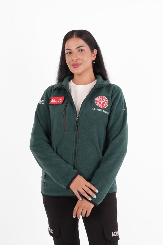 Sağlık Bakanlığı 112 Acil Zümrüt Yeşili Polar (Unisex)