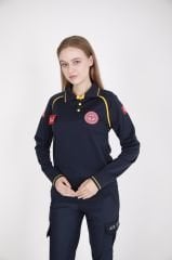 112 Acil Sağlık Comfort Uzun Kollu Polo Yaka T-shirt(Fileli-Unisex)