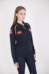 112 Acil Sağlık Comfort Uzun Kollu Polo Yaka T-shirt(Fileli-Unisex)