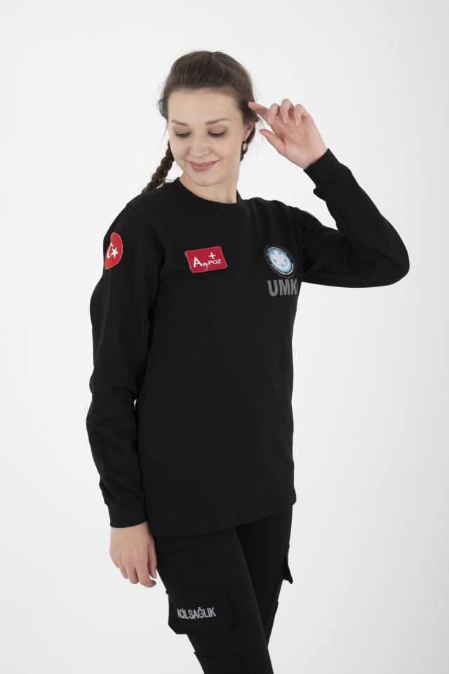 Yeni UMKE Siyah Sıfır Yaka Swit (Unisex-Kışlık)