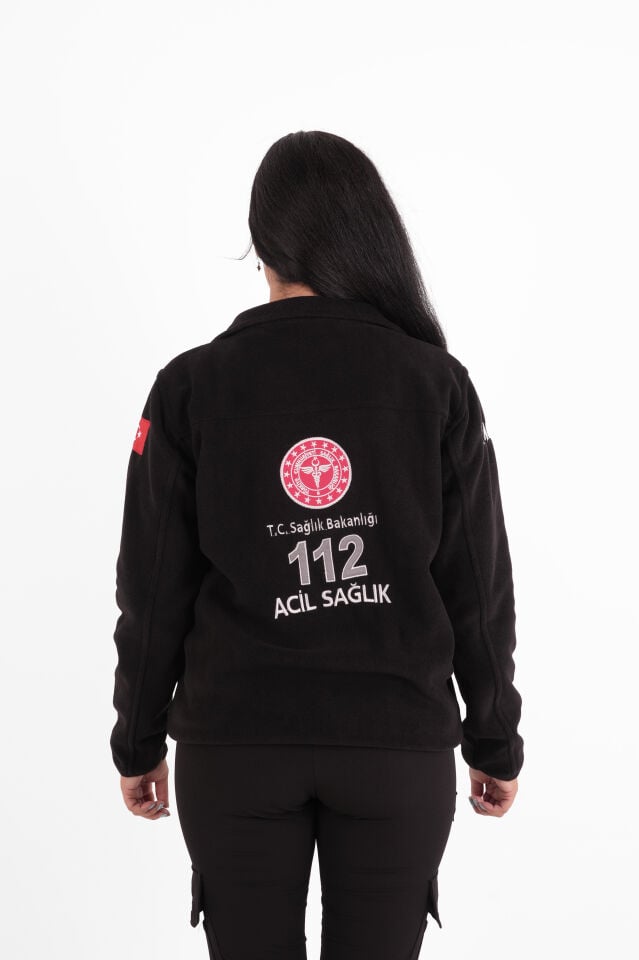 Sağlık Bakanlığı 112 Acil Siyah Polar (Unisex)