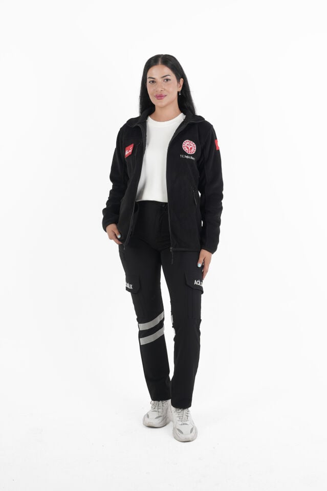 Sağlık Bakanlığı 112 Acil Siyah Polar (Unisex)