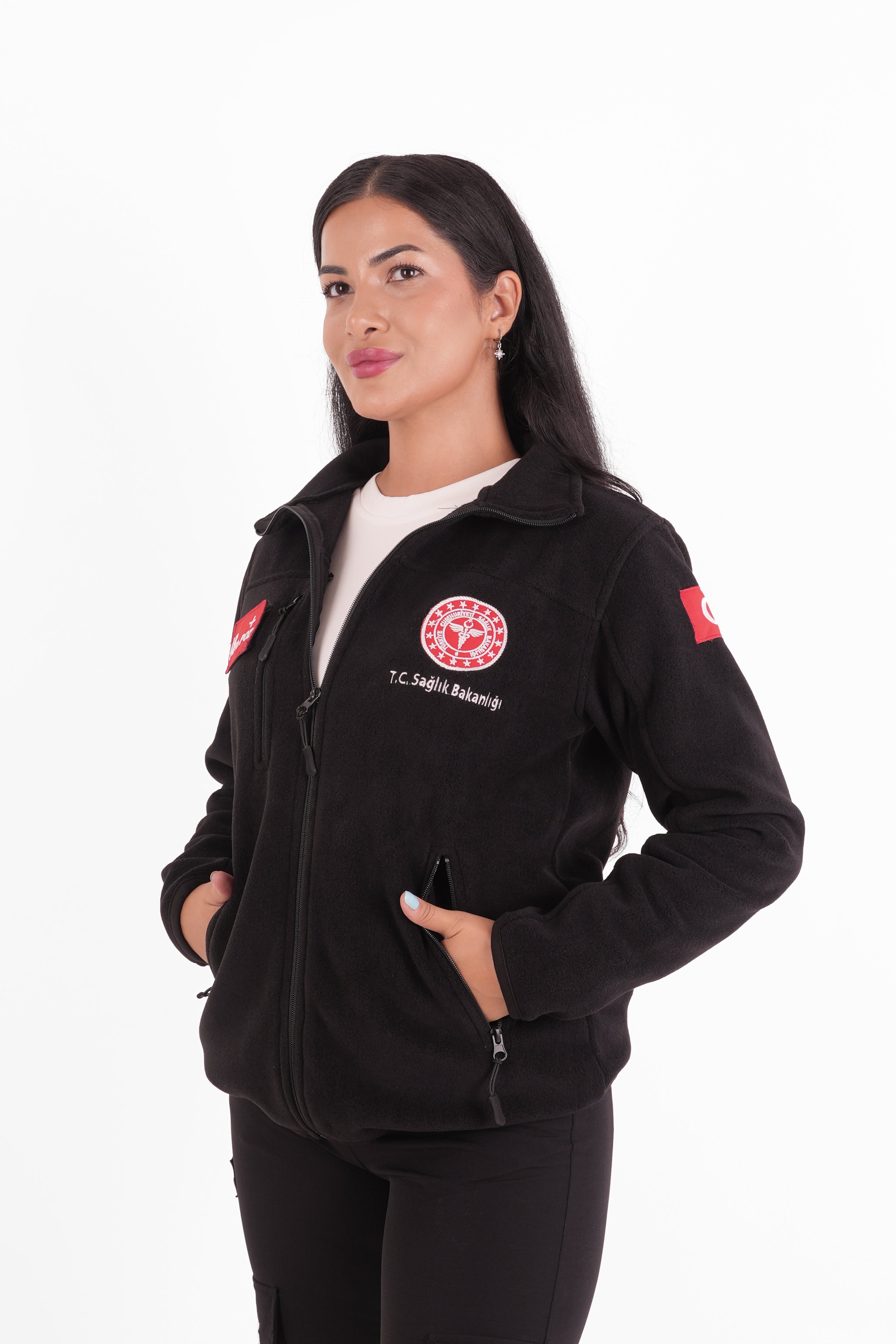 Sağlık Bakanlığı 112 Acil Siyah Polar (Unisex)