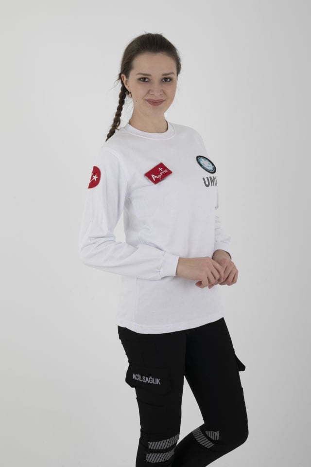 Yeni UMKE Beyaz Sıfır Yaka Swit (Unisex-Kışlık)