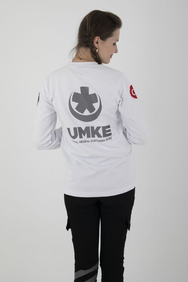 Yeni UMKE Beyaz Sıfır Yaka Swit (Unisex-Kışlık)