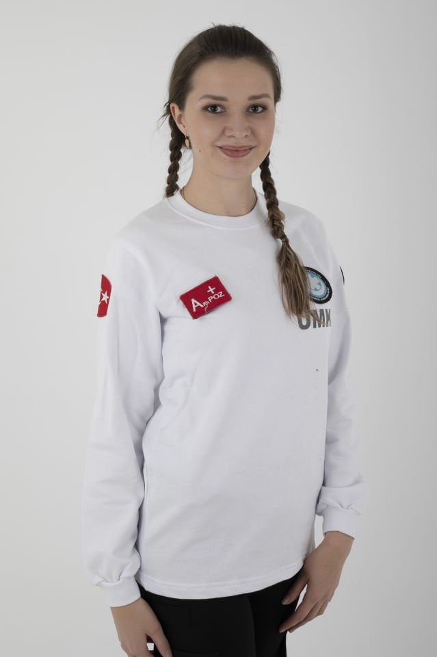 Yeni UMKE Beyaz Sıfır Yaka Swit (Unisex-Kışlık)
