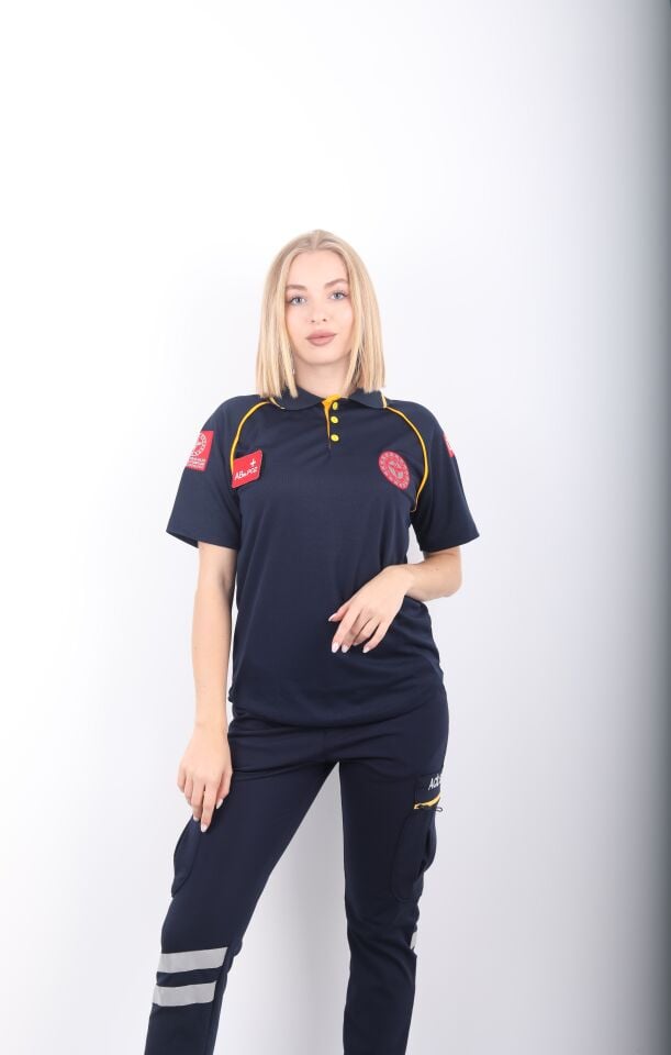 112 Acil Sağlık Comfort Polo Yaka T-shirt (Unisex-Fileli)