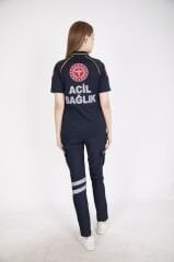 Yeni 112 Acil Sağlık Comfort Polo Yaka T-shirt (Unisex-Fileli)