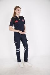 Yeni 112 Acil Sağlık Comfort Polo Yaka T-shirt (Unisex-Fileli)