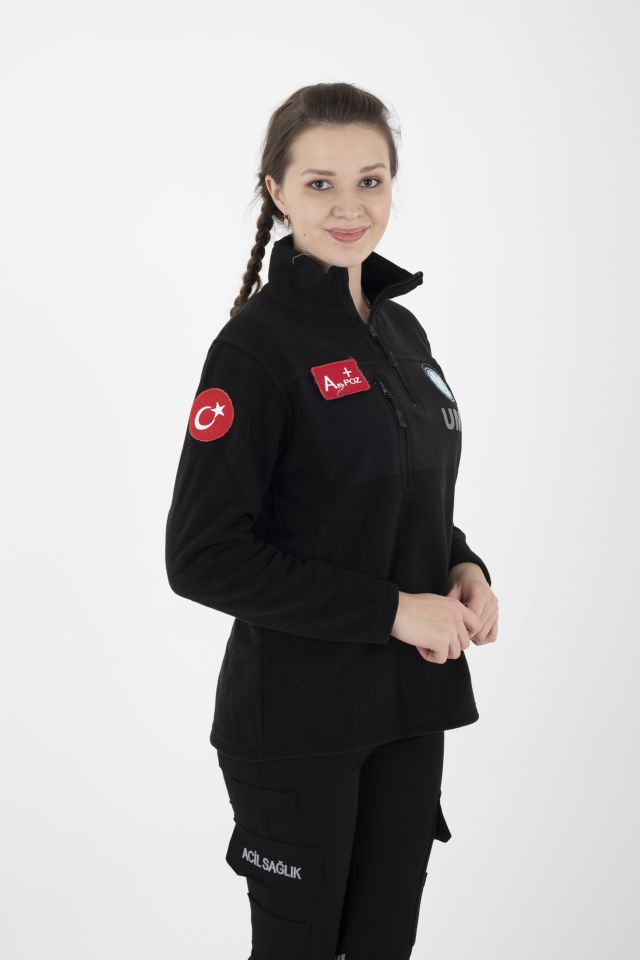 Yeni UMKE Siyah Fermuarlı Swit (Unisex-Kışlık)