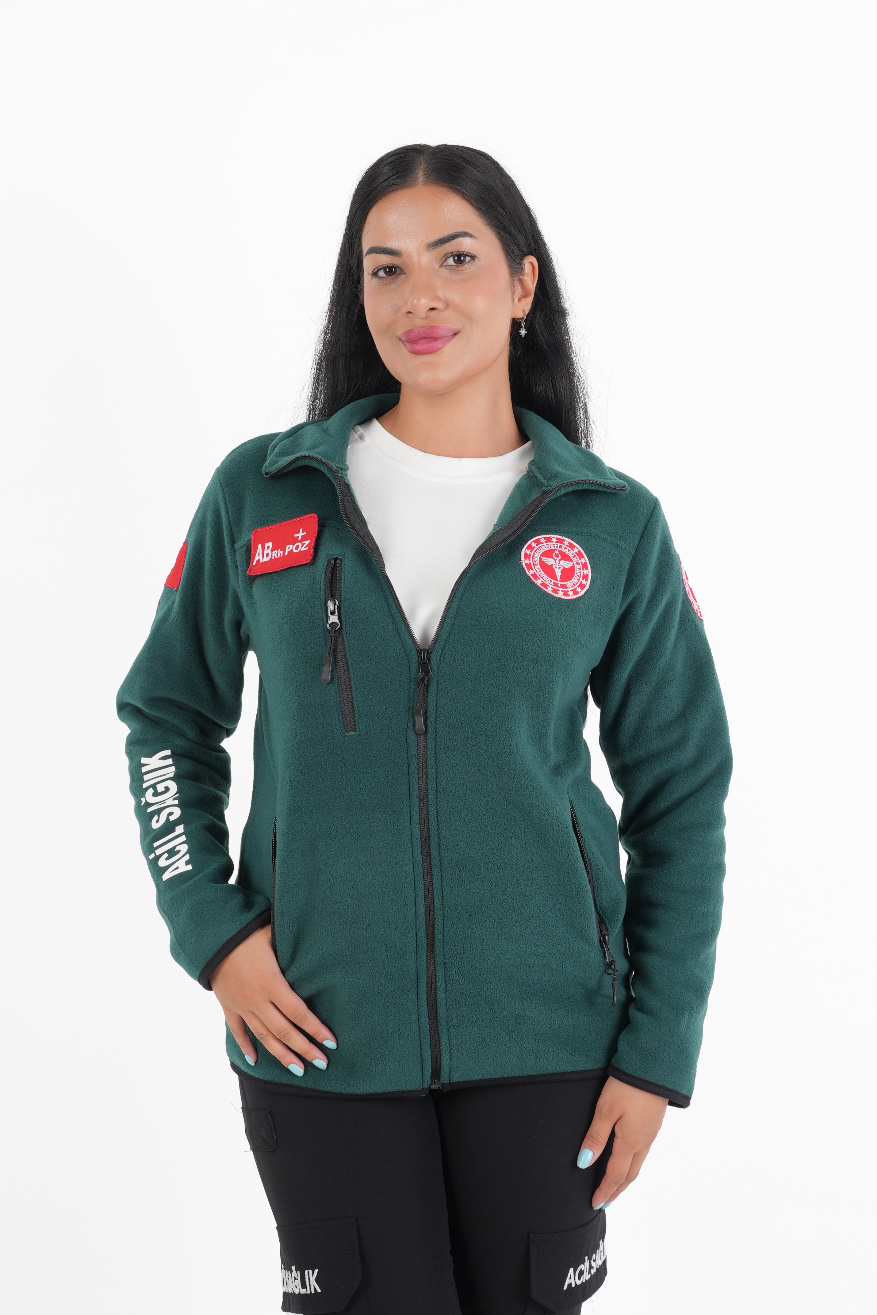 112 Acil Sağlık Zümrüt Yeşili Polar (Unisex)