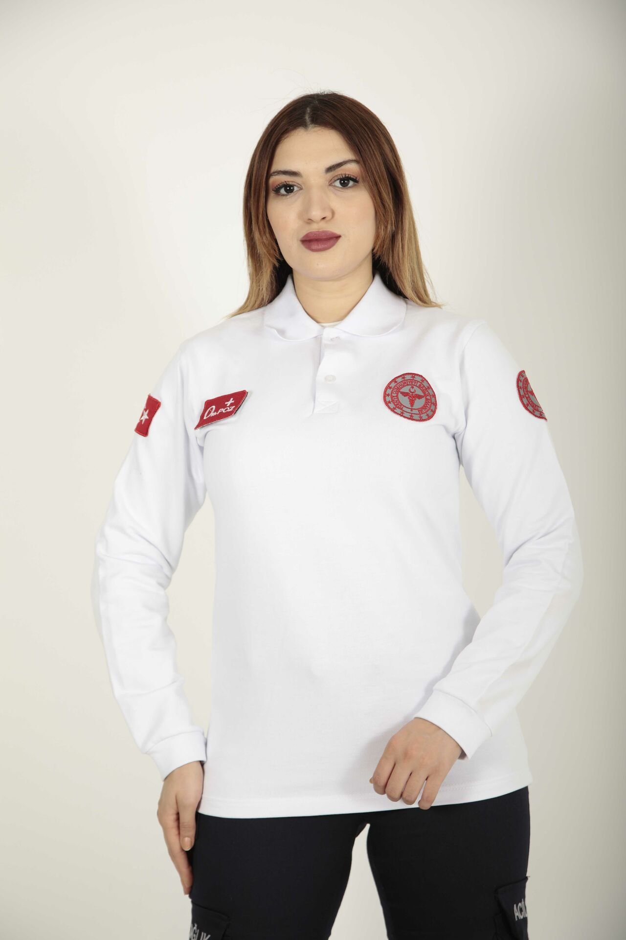 Yeni 112 Acil Sağlık Beyaz Lacost Swit (UNİSEX)