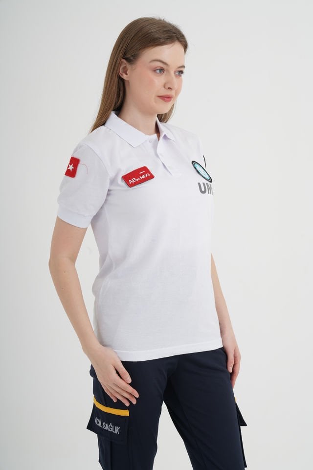 Yeni UMKE Beyaz Lacost T-shirt (Unisex)