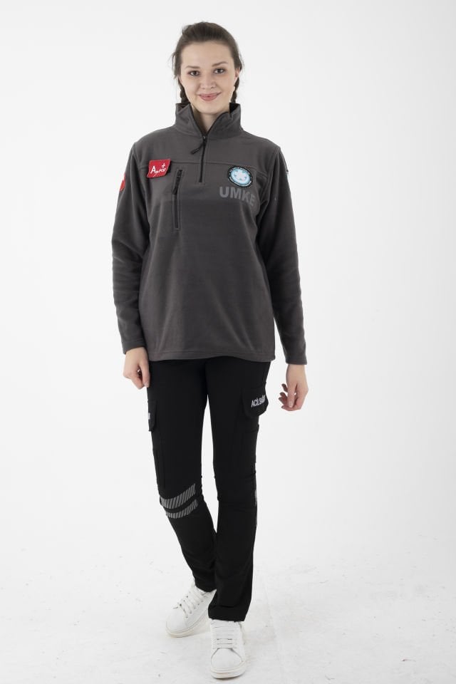 Yeni UMKE Füme Fermuarlı Swit (Unisex-Kışlık)