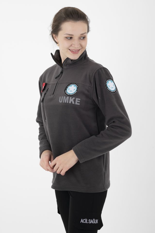Yeni UMKE Füme Fermuarlı Swit (Unisex-Kışlık)