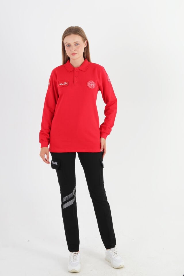 Yeni 112 Acil Sağlık Kırmızı Polo Yaka Swit (UNİSEX)