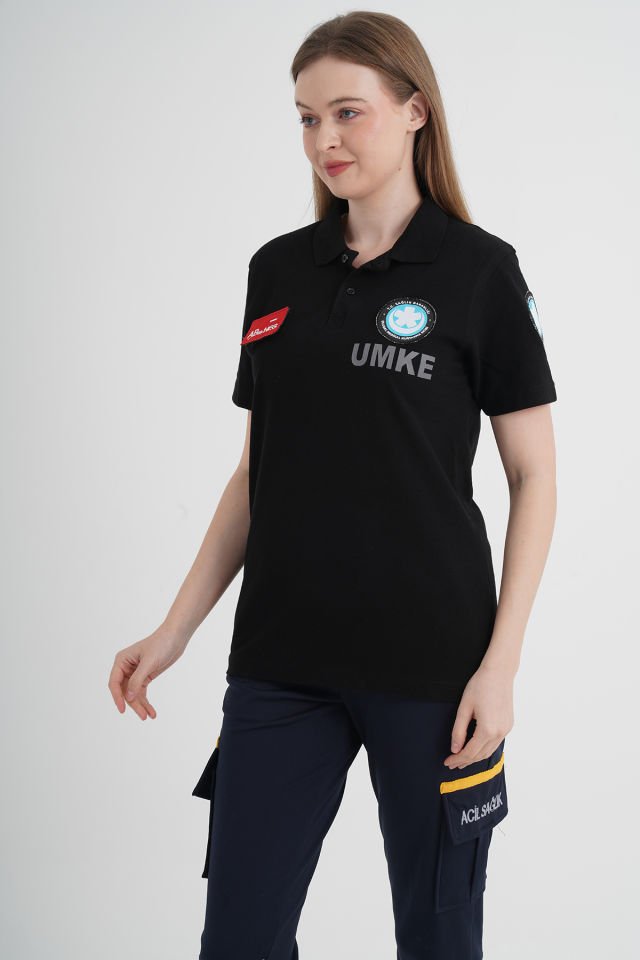 Yeni UMKE Siyah Lacost T-shirt (Unisex)
