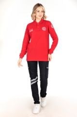 YENİ Kırmızı Uzun Kollu Lacoste 112 Acil Sağlık T-shirt (Unisex)