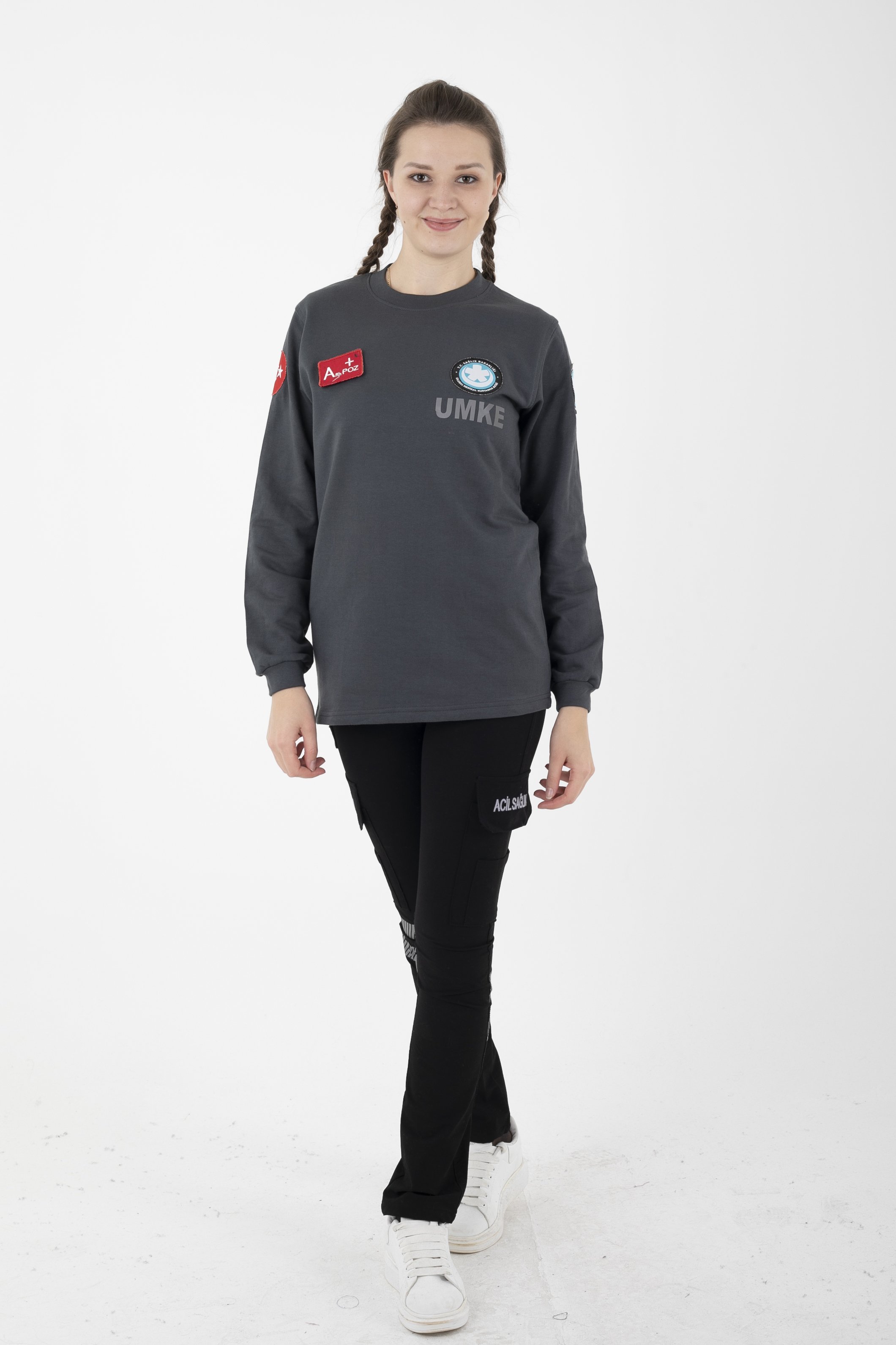 Yeni UMKE Füme Sıfır Yaka Swit (Unisex-Kışlık)