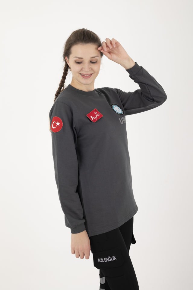 Yeni UMKE Füme Sıfır Yaka Swit (Unisex-Kışlık)