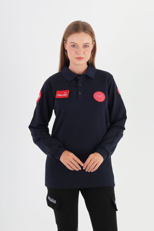 Yeni 112 Acil Sağlık Lacivert Polo Yaka Swit (Unisex)