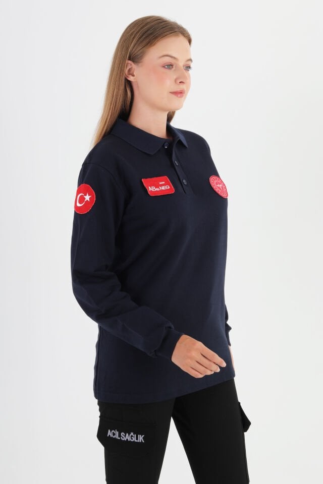 Yeni 112 Acil Sağlık Lacivert Polo Yaka Swit (Unisex)
