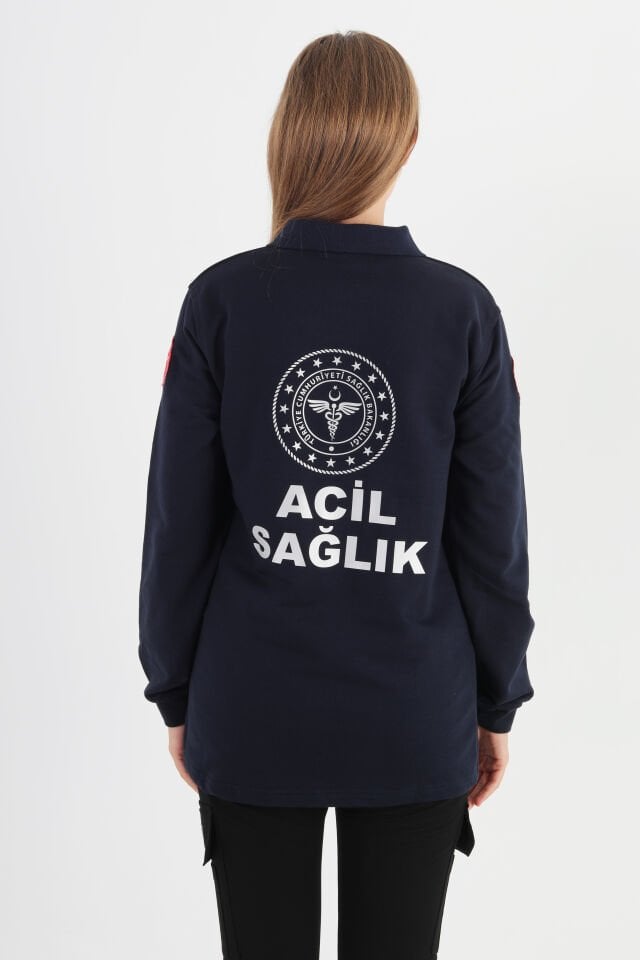 Yeni 112 Acil Sağlık Lacivert Polo Yaka Swit (Unisex)