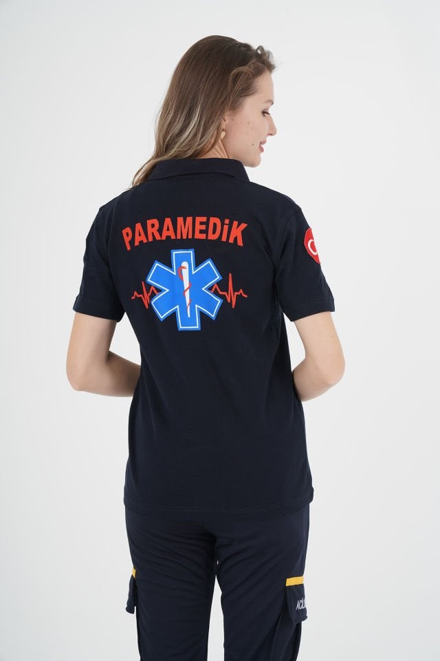 YENİ Lacivert Lacost Paramedik T-shirt (Unisex)